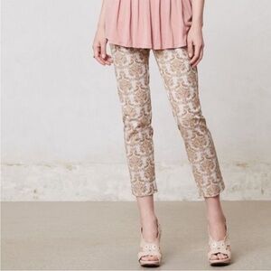CARTONNIER by ANTHROPOLOGIE‎ Brocade Charlie Ankle Pants